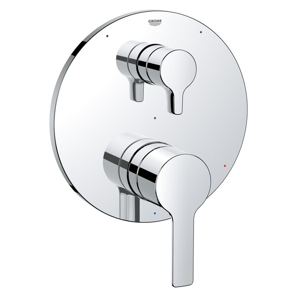 Lineare Pressure Balance Valve Trim With 3-Way Diverter With Cartridge, Chrome
